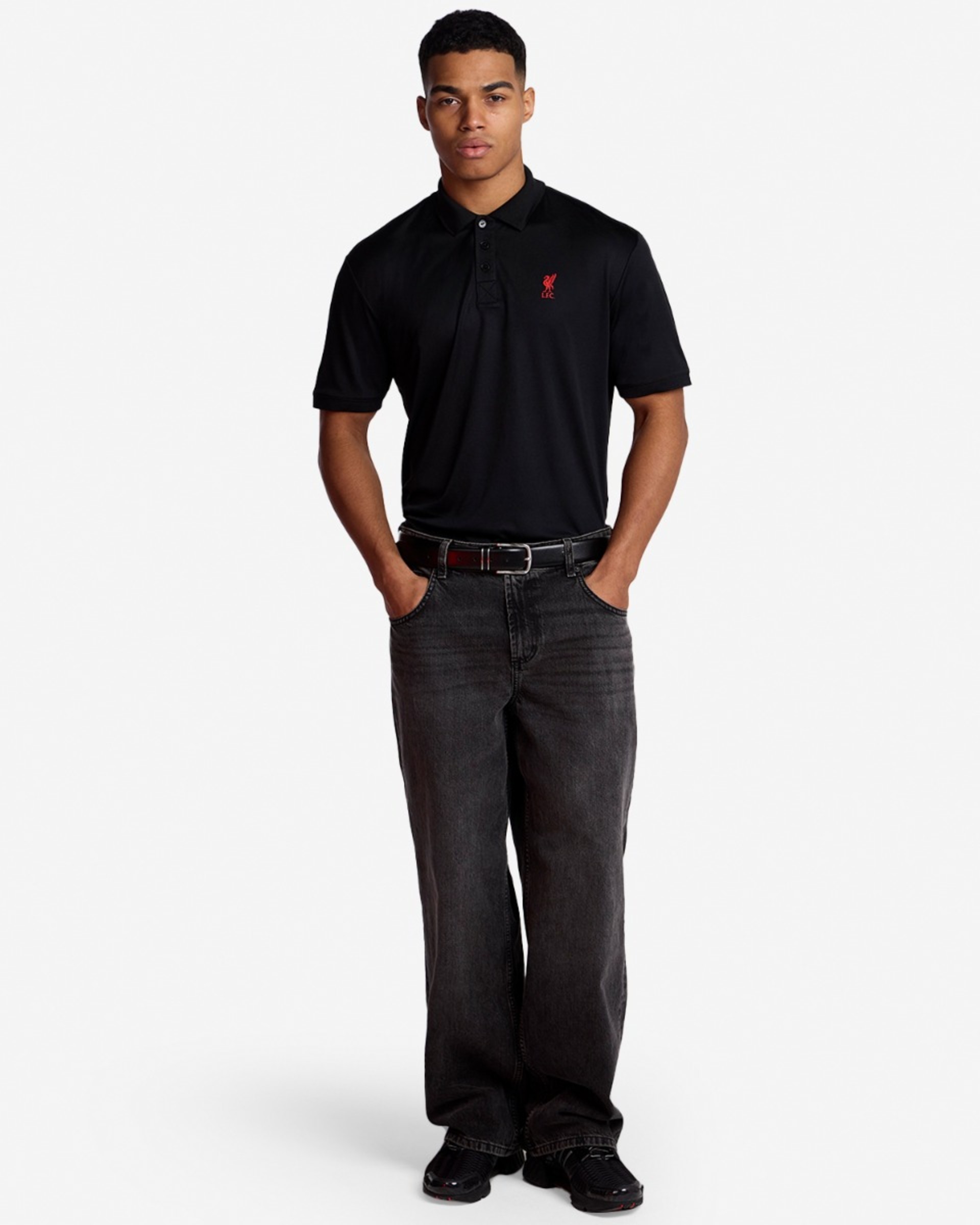 เสื้อโปโลบุรุษ LFC สีดำ - Image 4