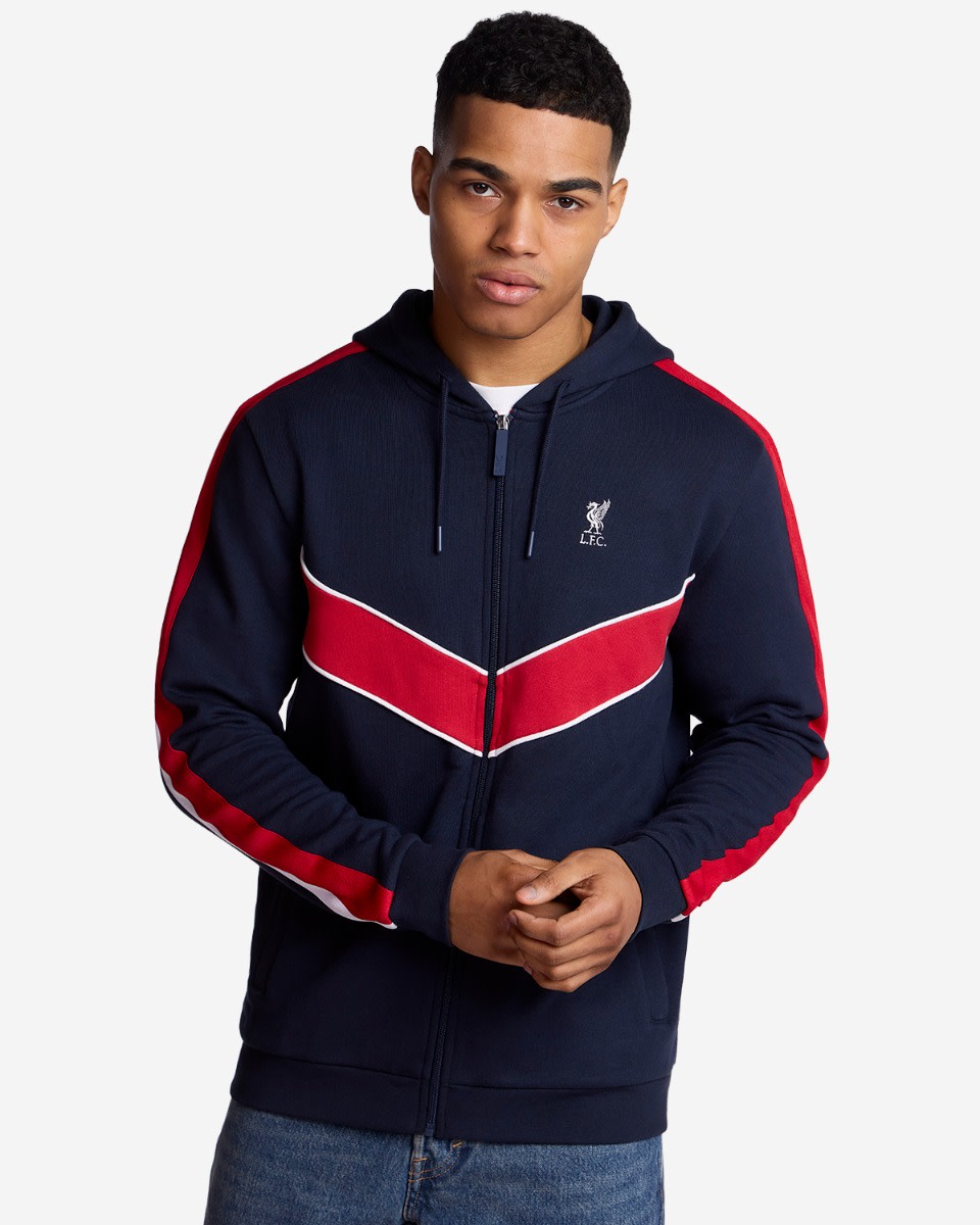 Sudadera con capucha LFC Chevron para adultos, color azul marino - Image 1