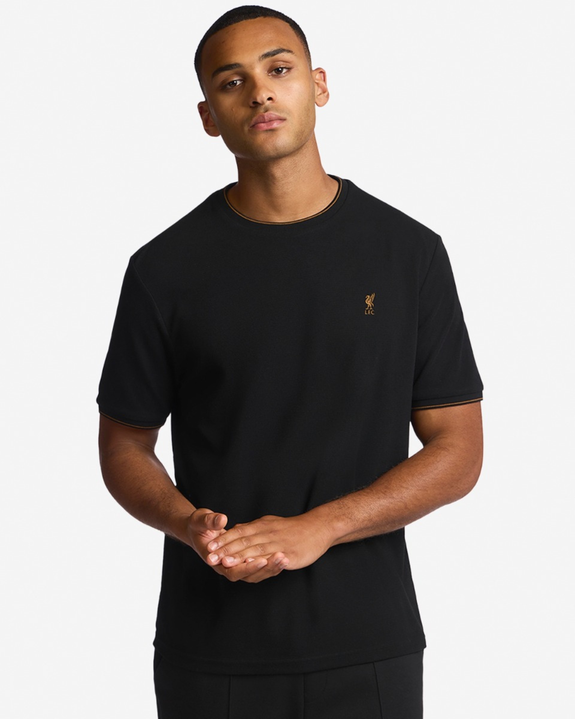 LFC Herre Strikket T-shirt Sort - Image 1