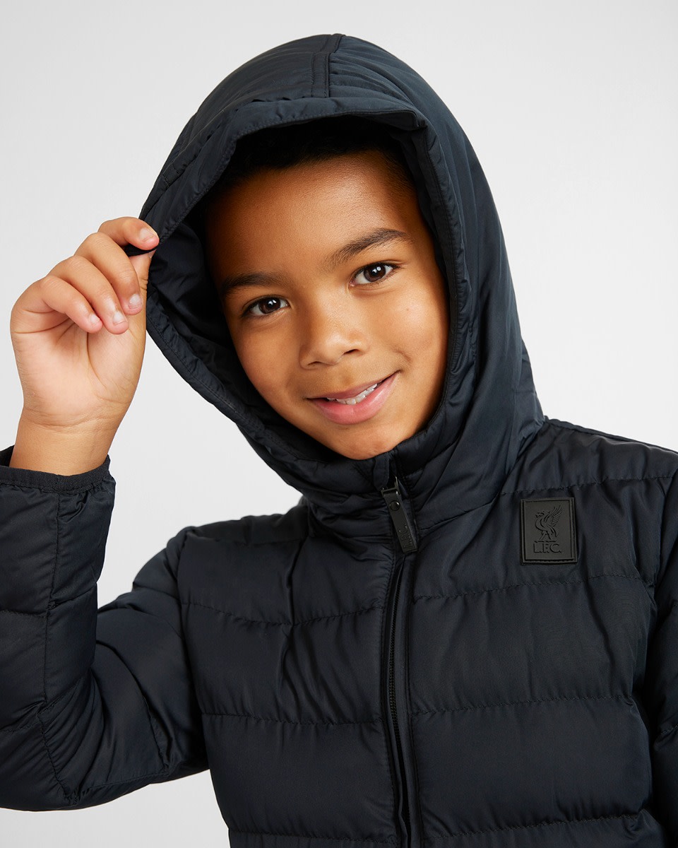 LFC Babies Puffa Jacke Schwarz - Image 2