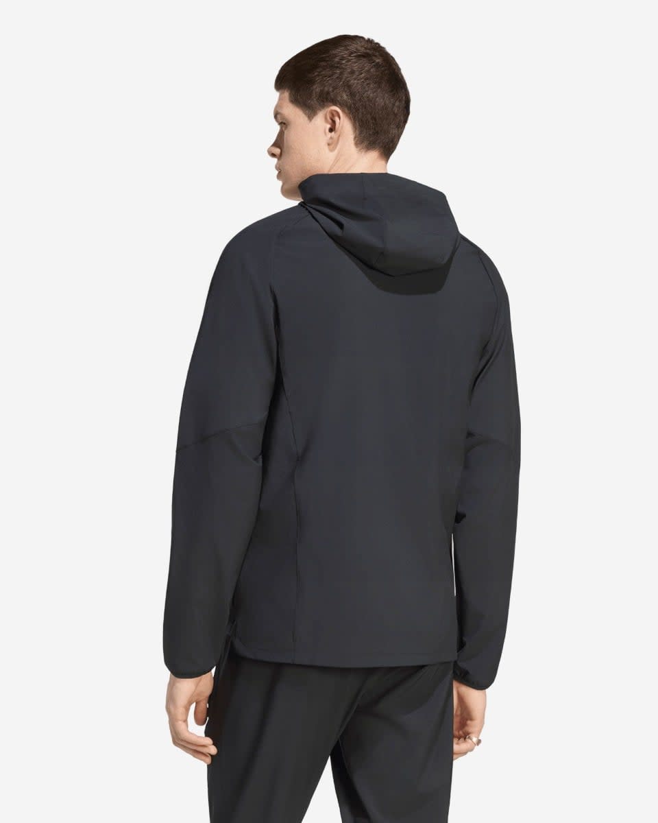 LFC adidas Mens Tiro Travel Full Zip Windbreaker Black - Image 2