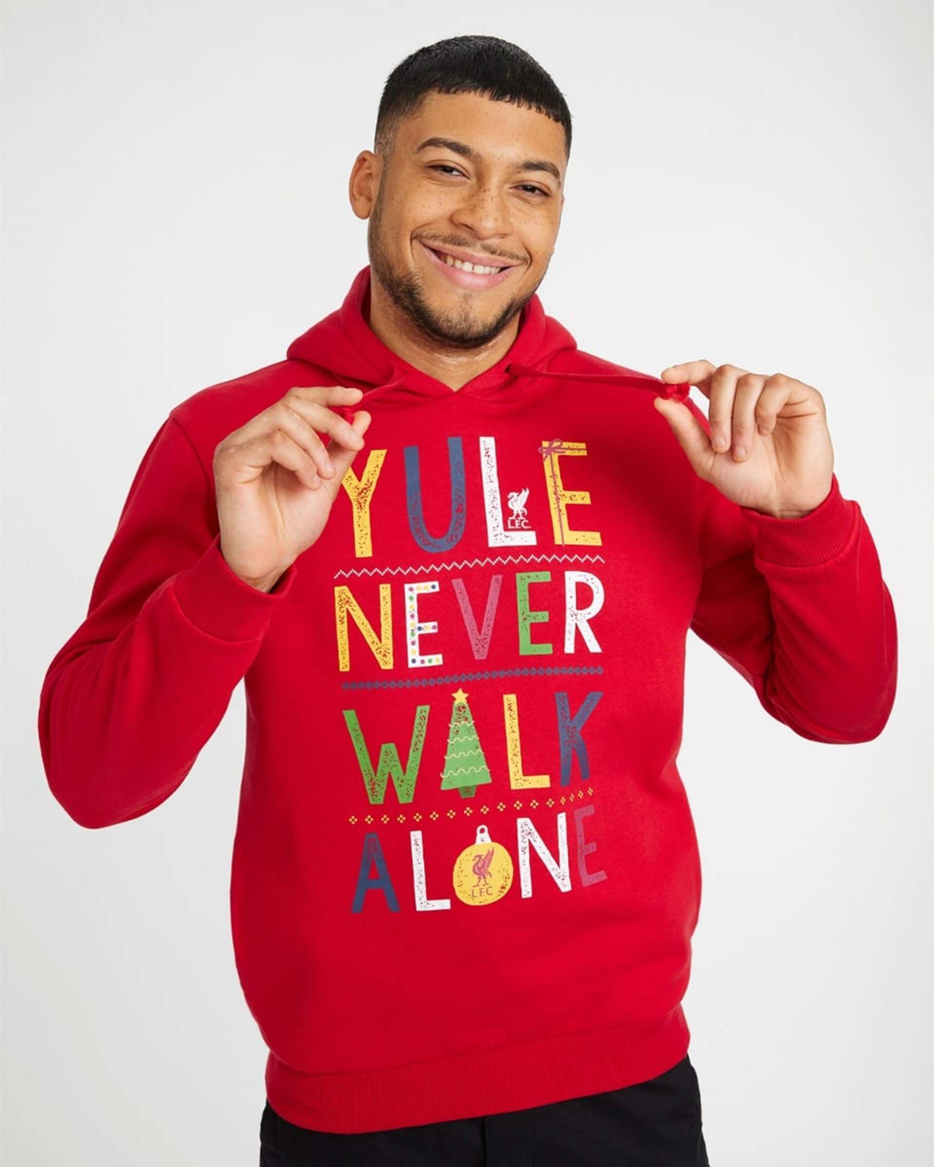 เสื้อฮู้ดคริสต์มาส LFC สำหรับผู้ใหญ่ YNWA - Image 1