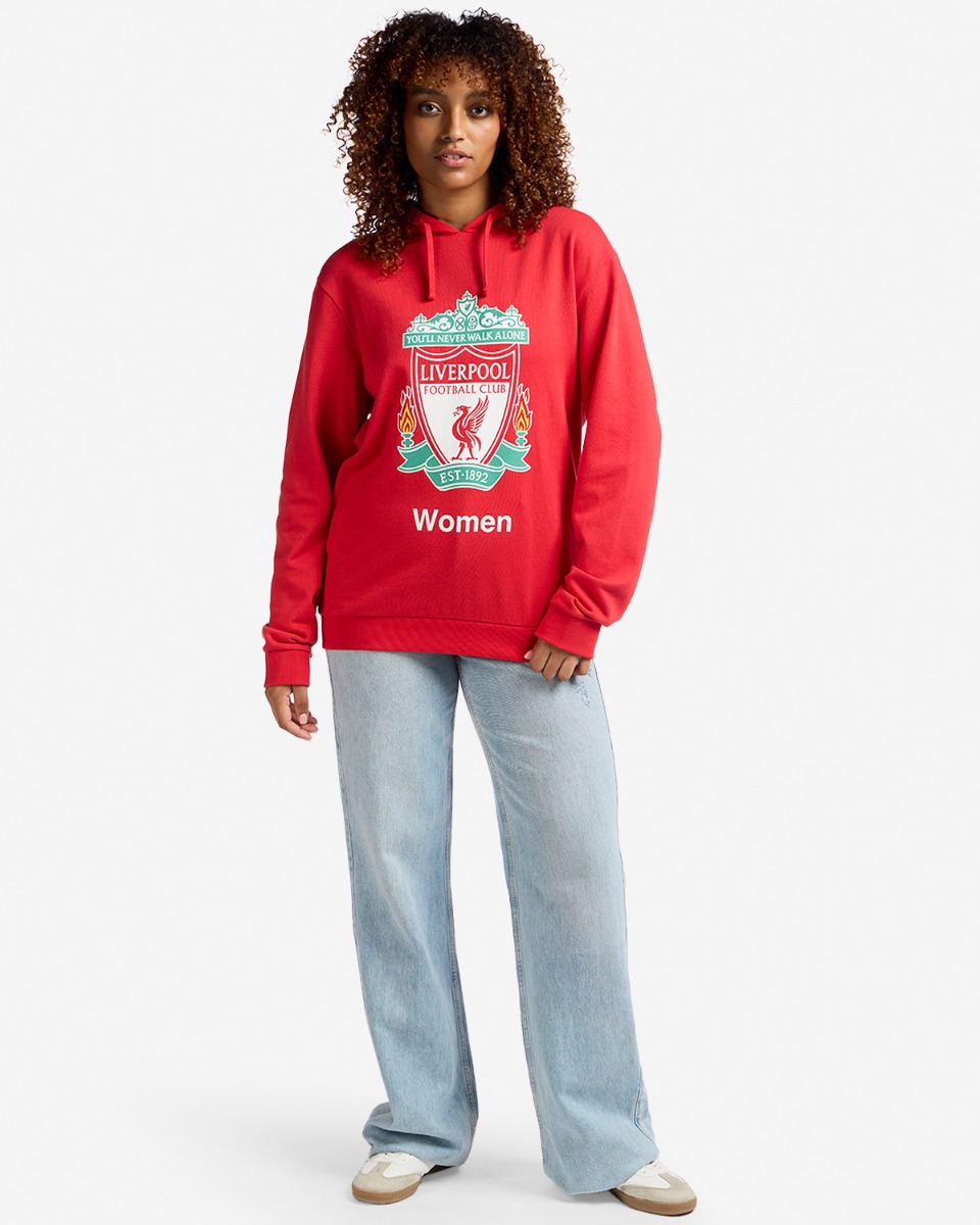 LFCW Adults Crest Hoody Red - Image 3