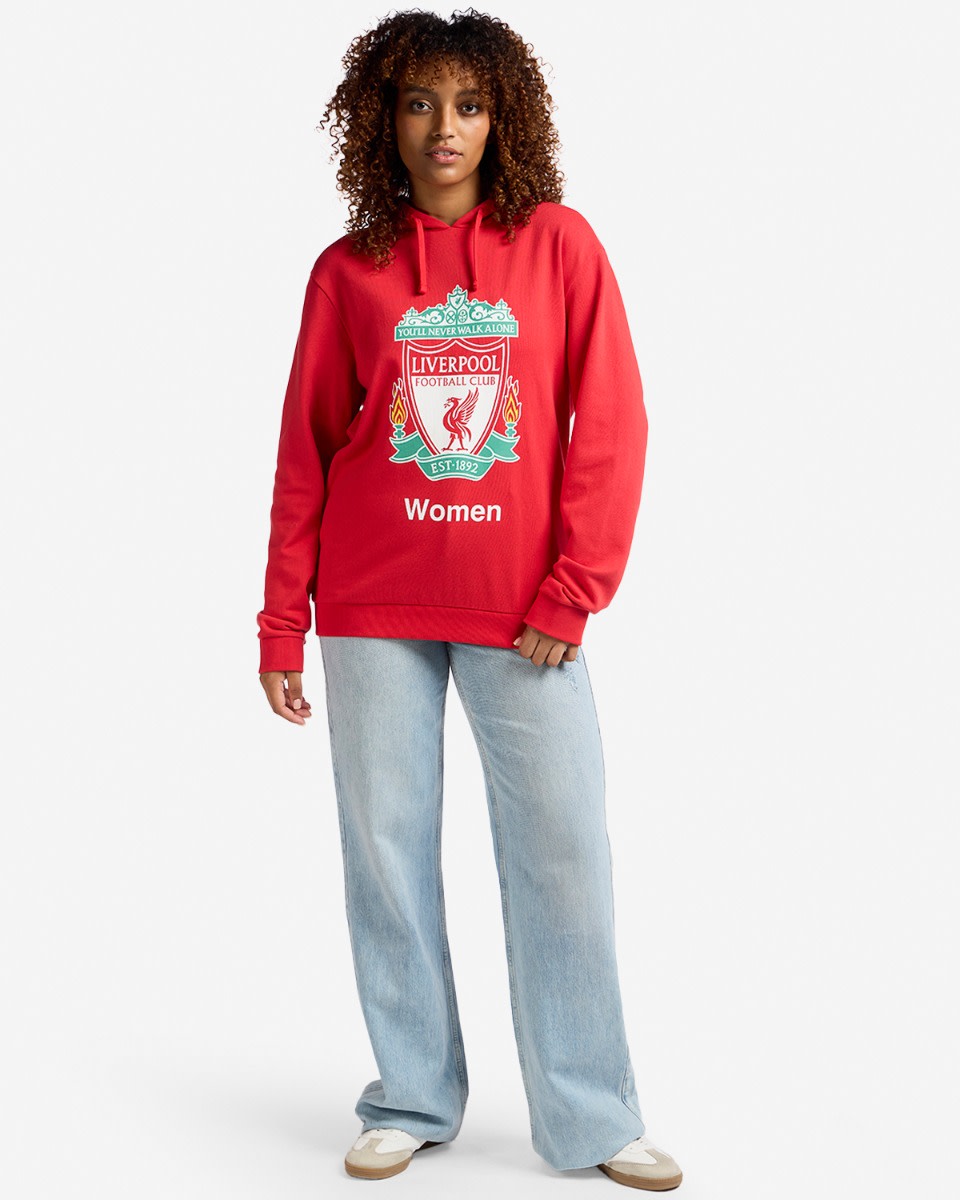 LFCW Adults Crest Hoody Red - Image 3