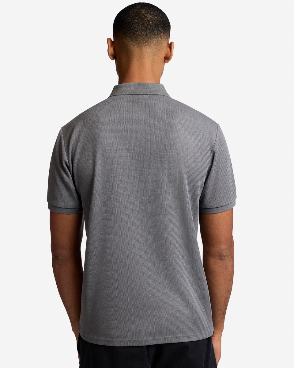 LFC Mens Textured Polo Grey
