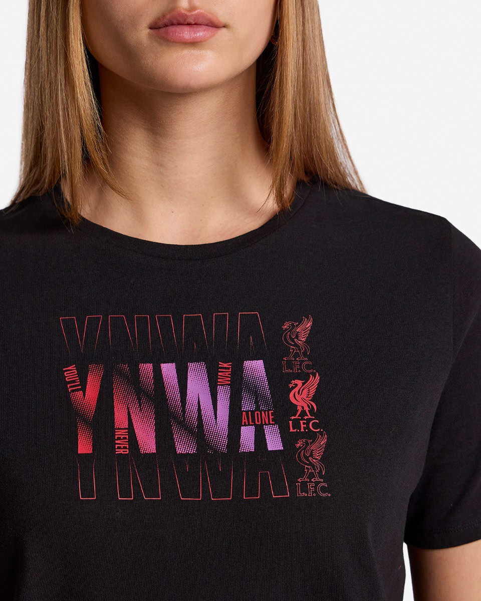 LFC Womens YNWA Gradient Tee Black - Image 2
