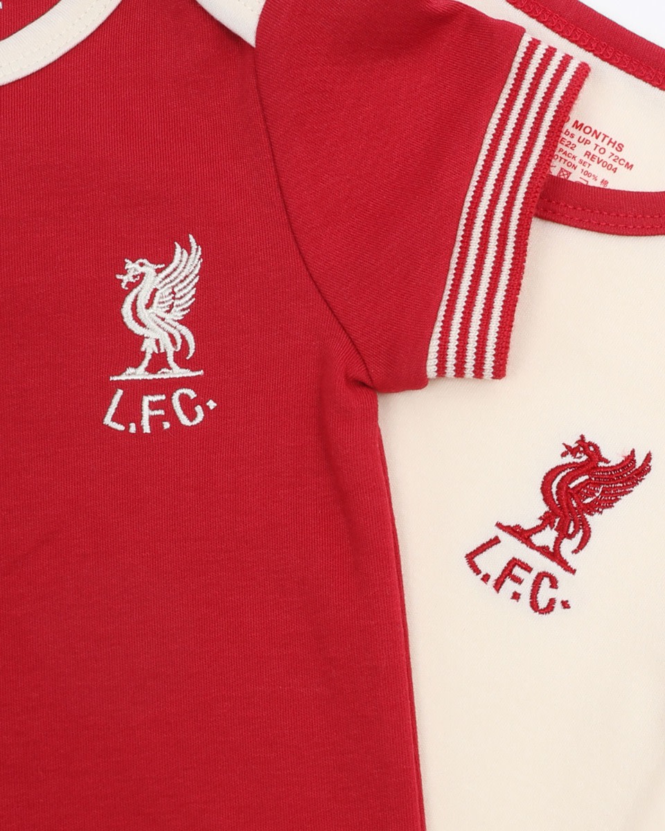 LFC Baby 2Pk Shankly Bodysuits Red - Image 4