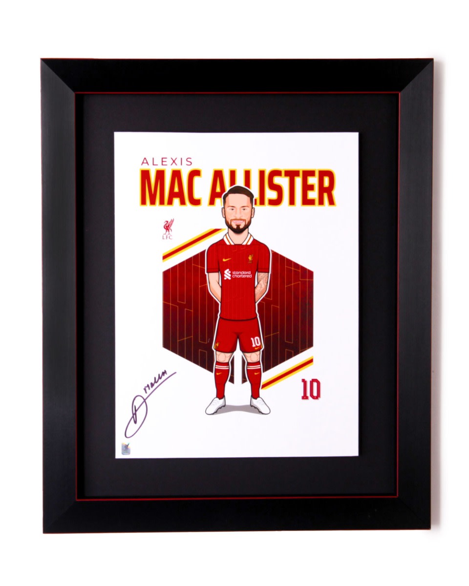 LFC Signeret 24/25 Mac Allister Print - Image 1