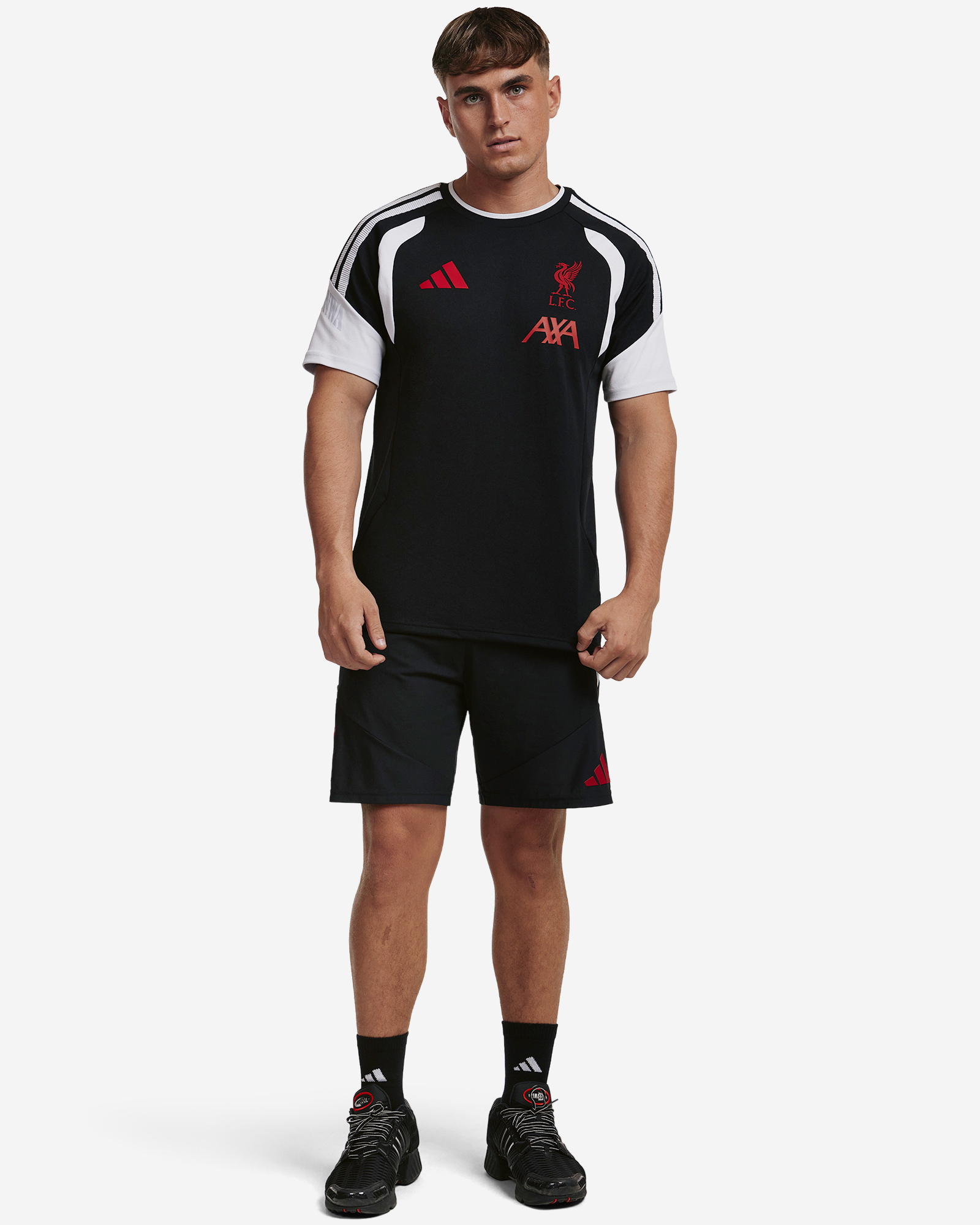 LFC adidas Mens 26/27 Tiro Pro Tee Black - Image 3