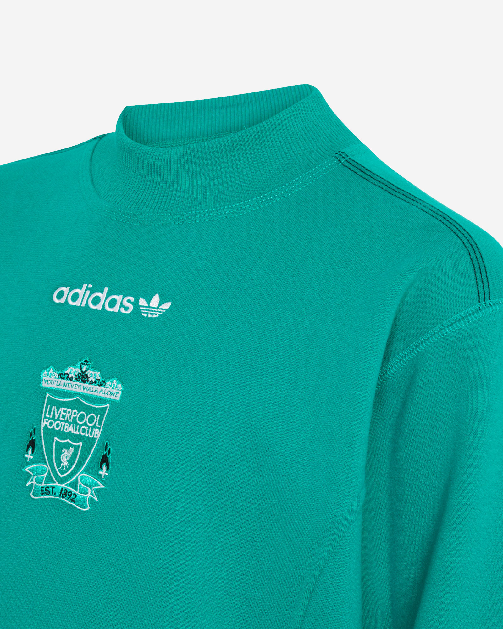 LFC adidas EQT Sweatshirt für Jugendliche, Grün - Image 3