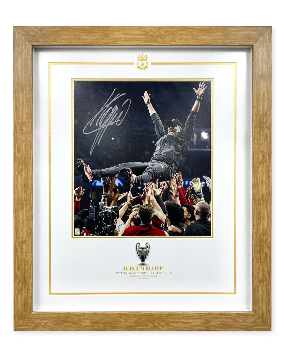 Von LFC signiertes Klopp-Bild von Madrid, gerahmt - Image 1