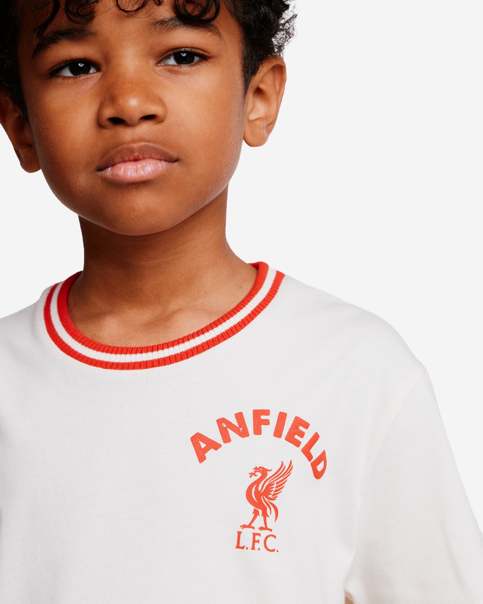 LFC 주니어스 리브드 미니 그래픽 티 크림 - Image 2