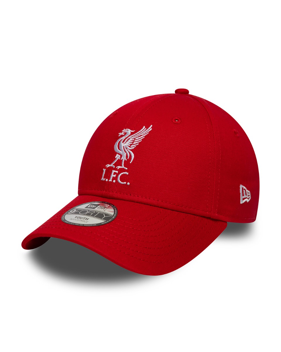 LFC New Era Kids 9FORTY Liverbird Cap Red - Image 1