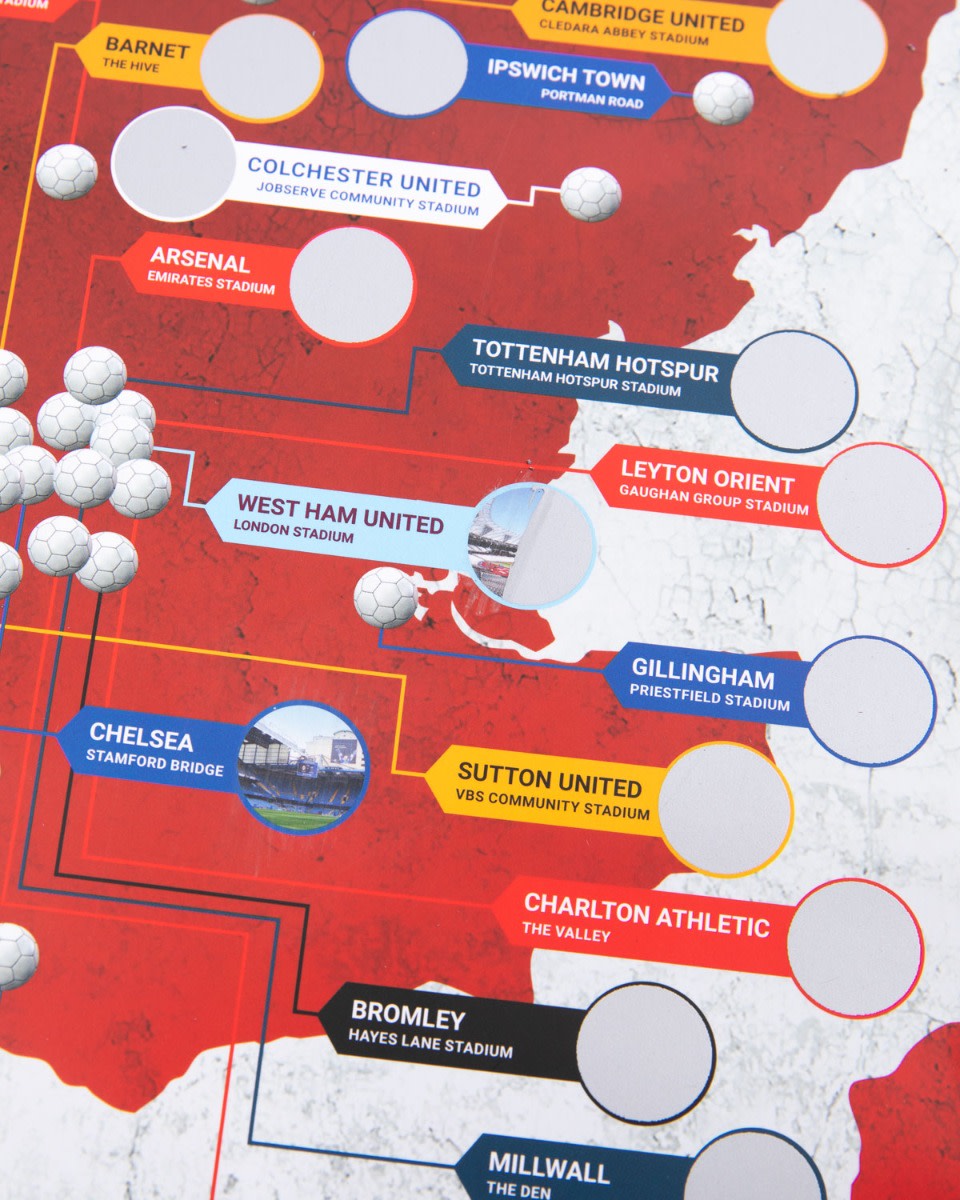 LFC Away Days Scratch Wall Chart - Image 3