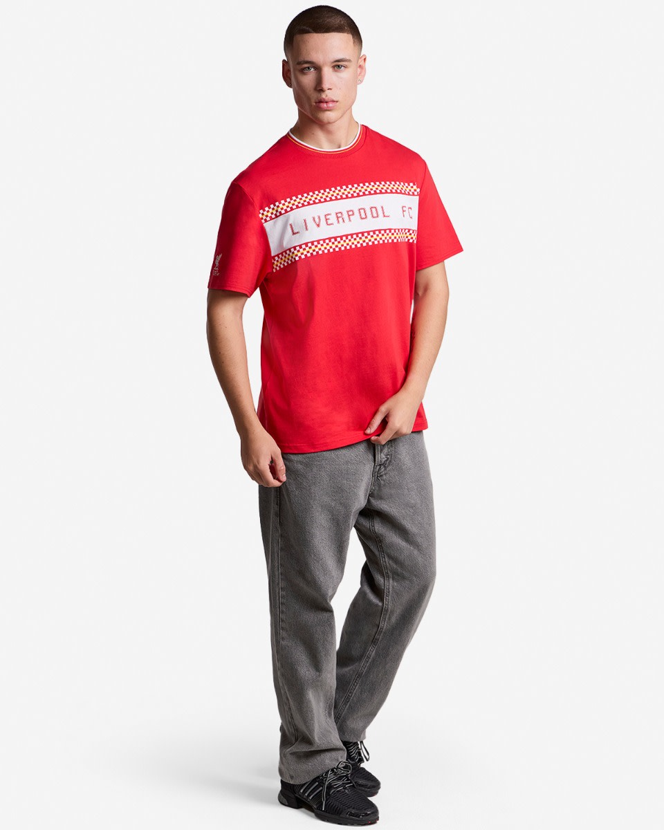 LFC Mens 86 Checker Graphic Tee Red - Image 4