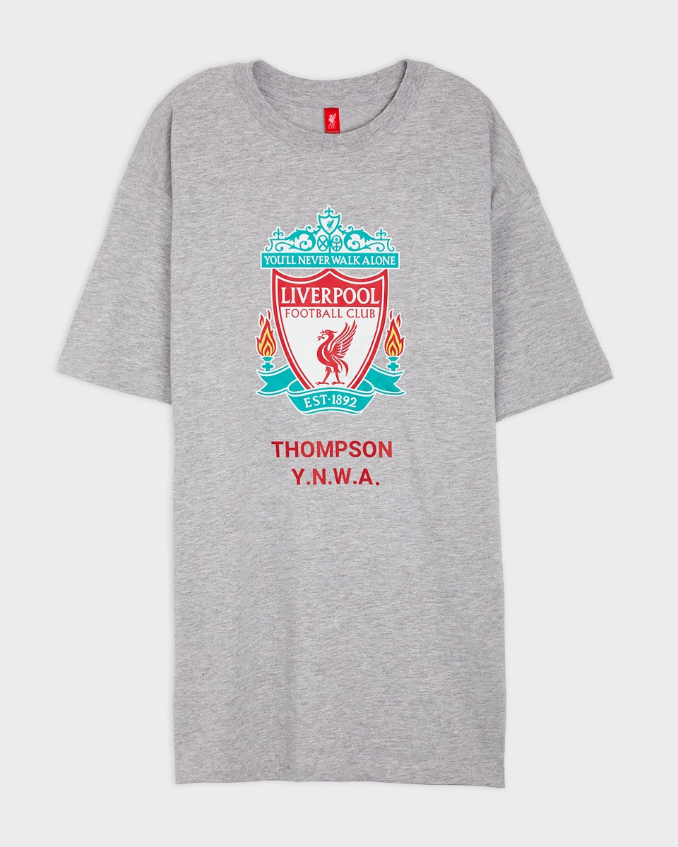 LFC Crest 个性化灰色 T 恤 - Image 2