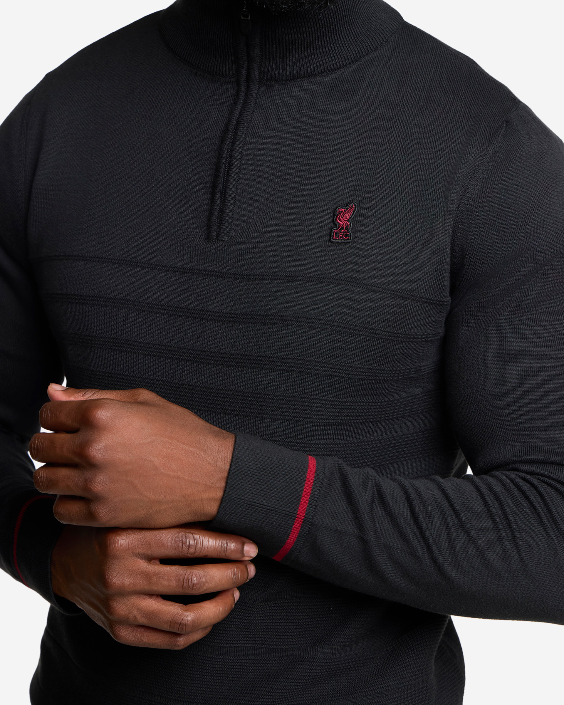 Tricot zippé 1/4 LFC Firma pour homme, noir - Image 4