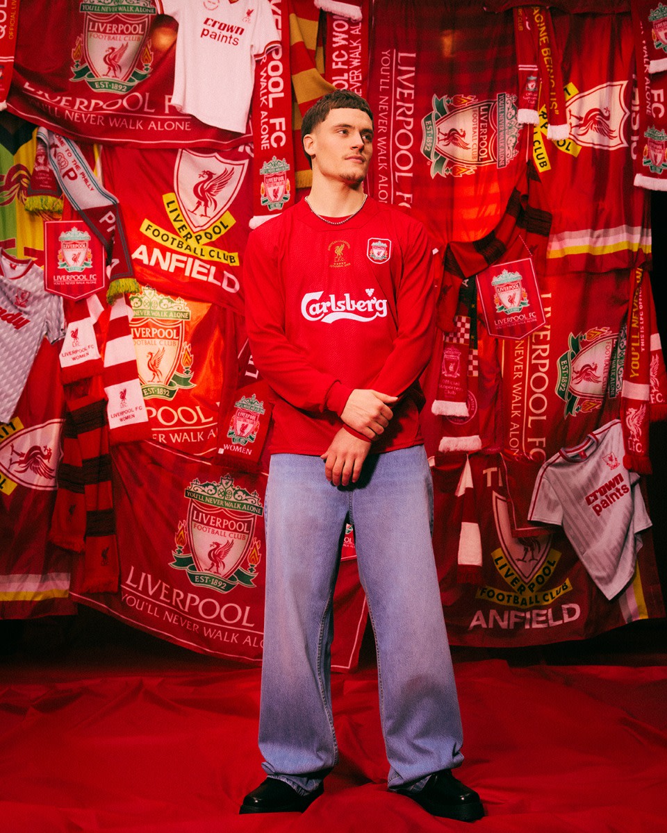 LFC 남성용 레트로 2005 이스탄불 긴소매 셔츠 - Image 3