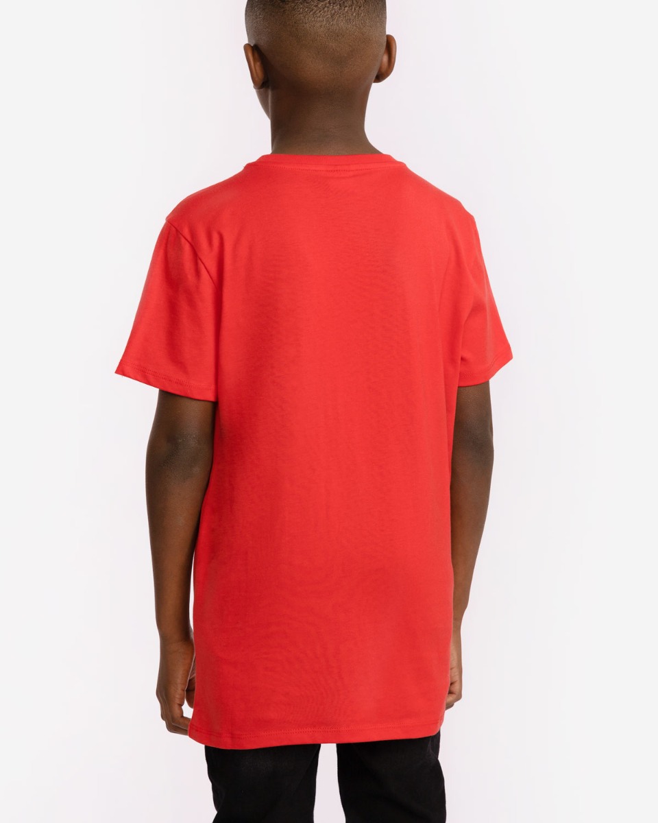 LFC Liverbird Junior Embroidered Tee Red - Image 3