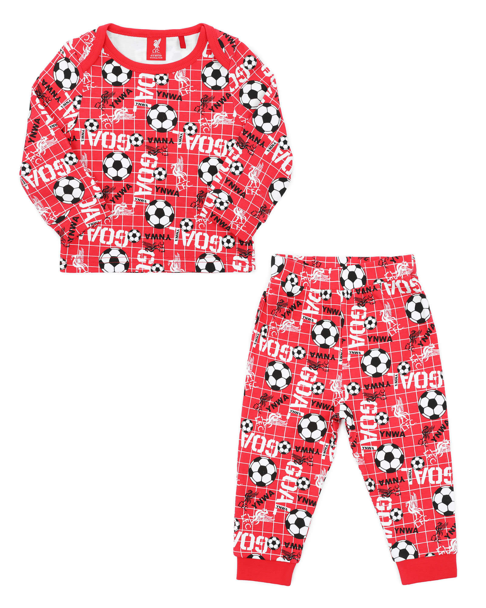 LFC Langes Pyjama-Set für Babys, Rot - Image 1