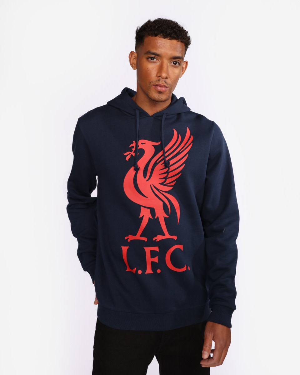 Sweat à capuche LFC Liverbird bleu marine - Image 1