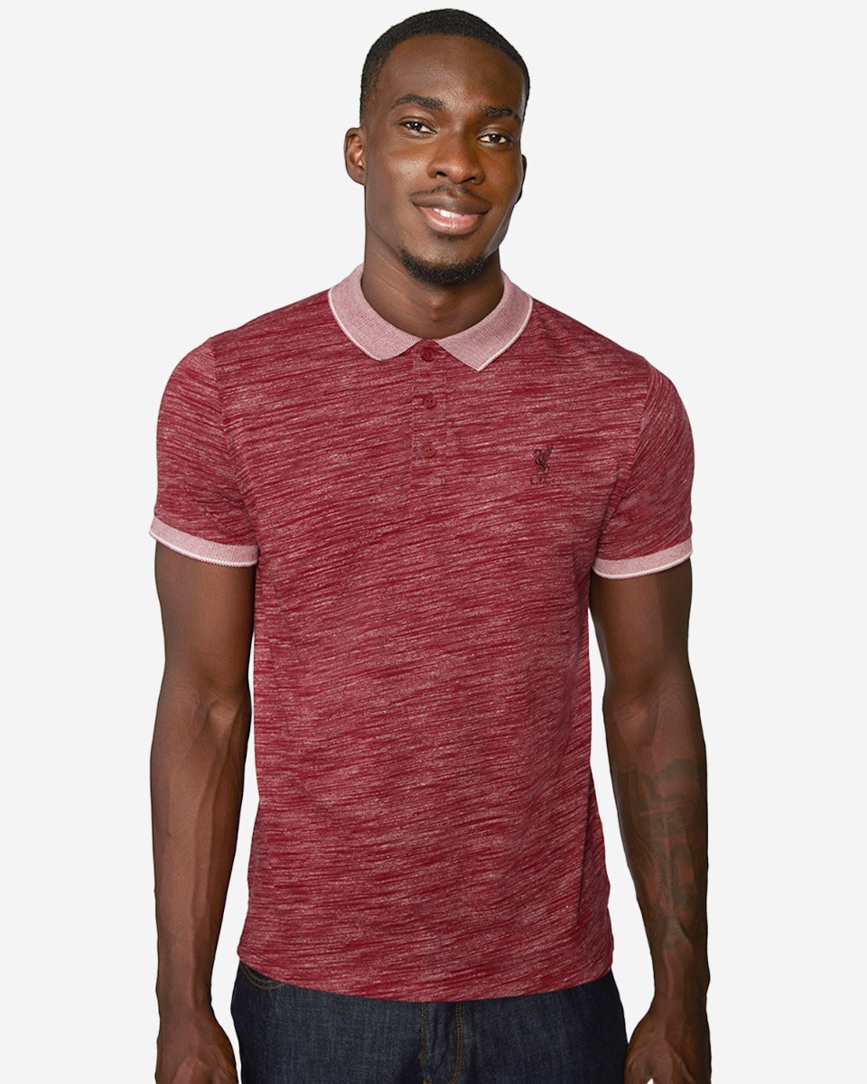 LFC Mens Space Dye Polo Ruby - Image 1