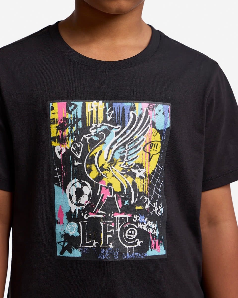 LFC Infants Graffiti Tee Black - Image 2