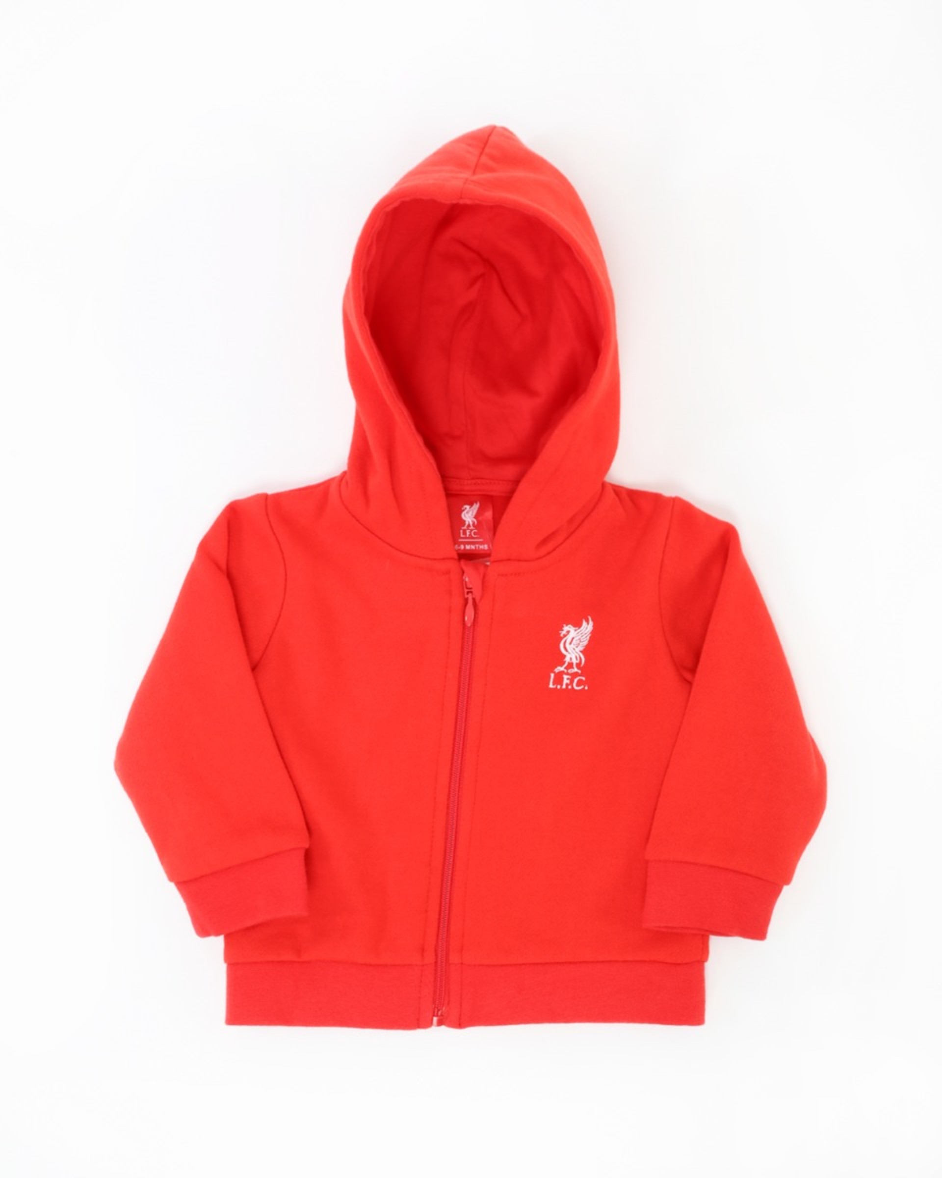 Sudadera con capucha roja con cremallera LFC Baby - Image 1