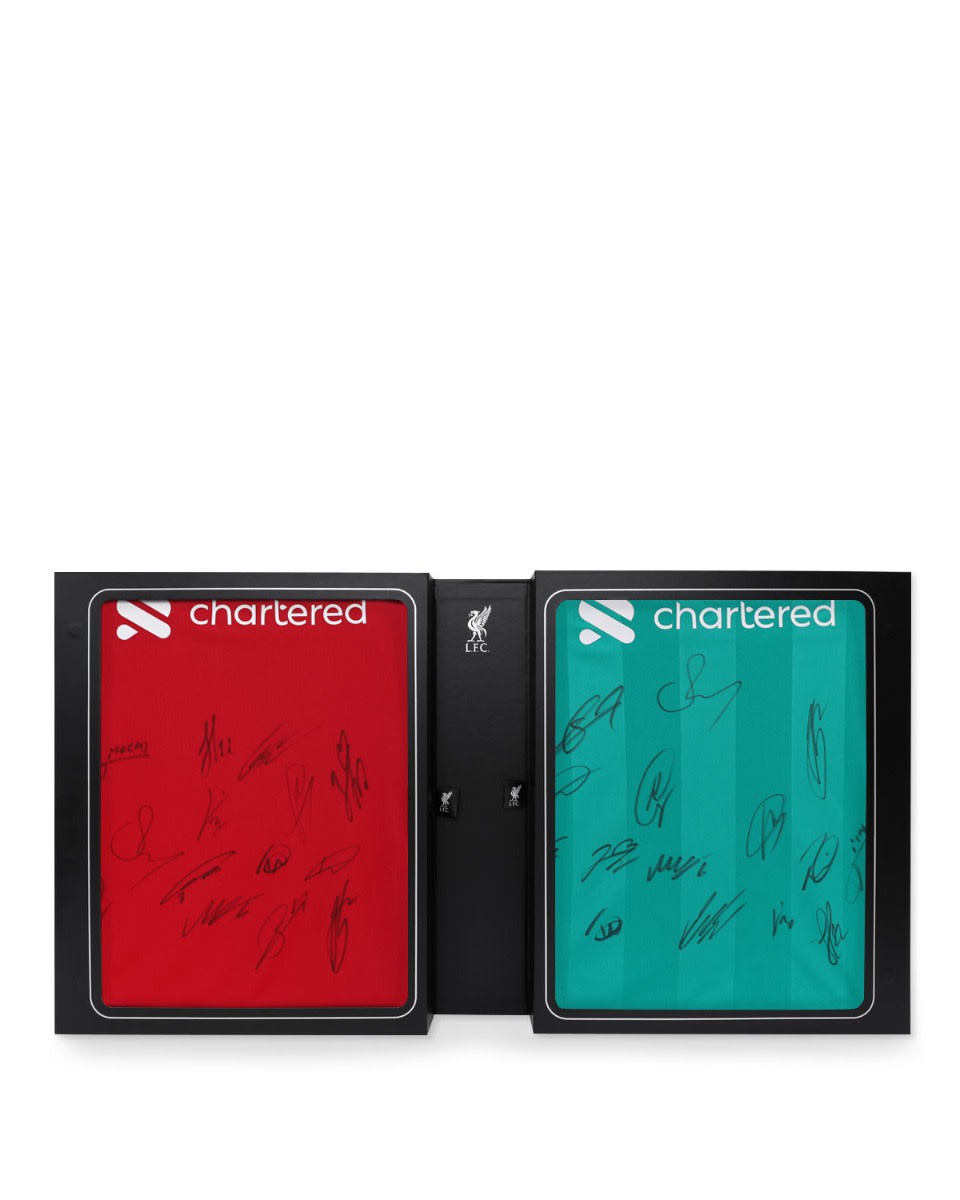 LFC Signed 25/26 Home & Third Dual Boxed Shirts - Image 1