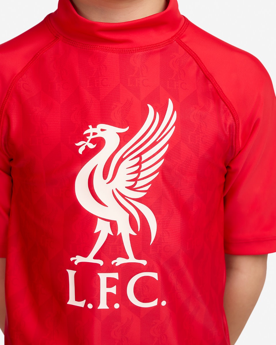 LFC Juniors GEO AOP Rash Top Red - Image 2