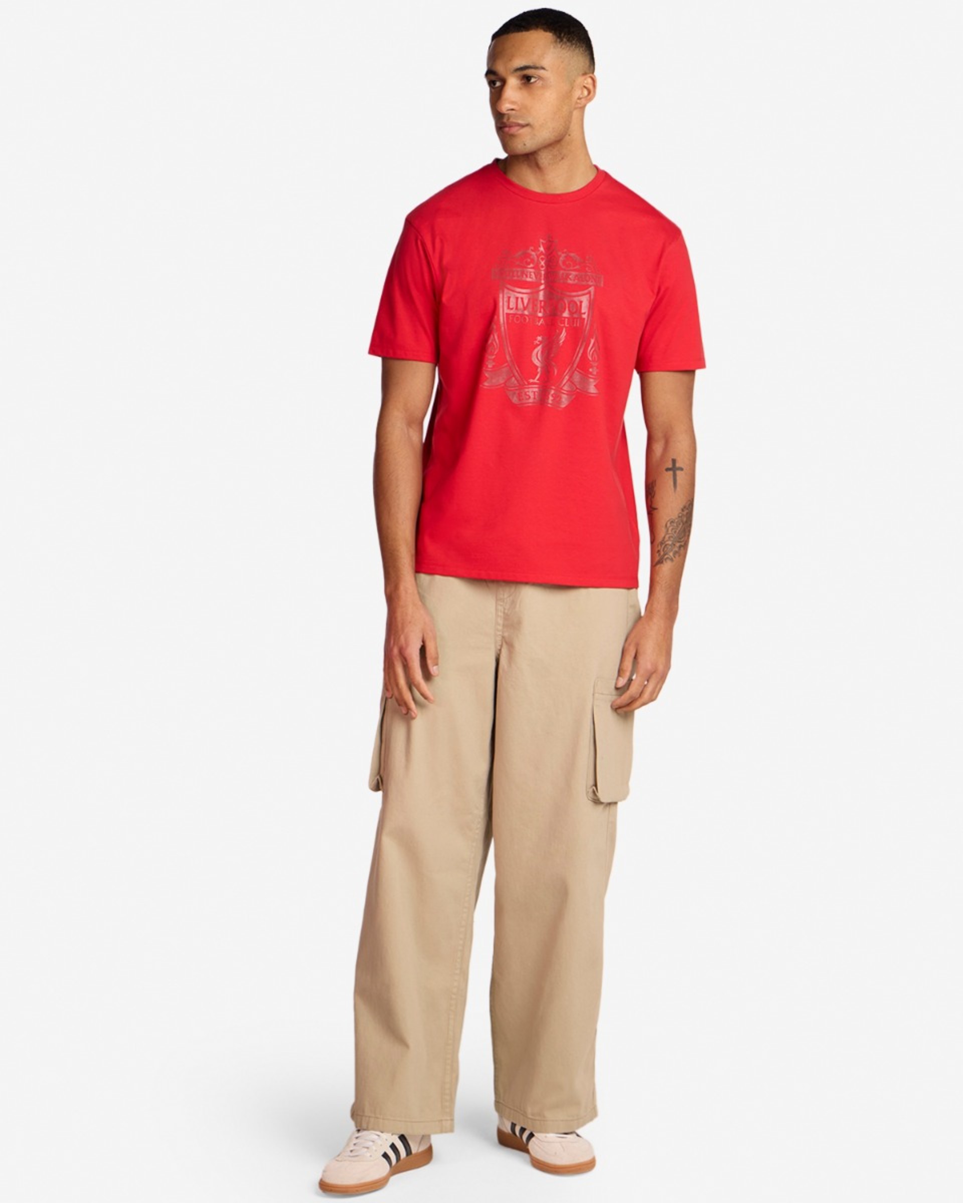 เสื้อยืดผู้ชายเครสต์ LFC สีแดง - Image 3