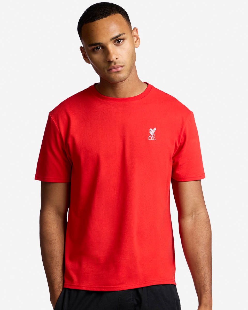 LFC Liverbird T-Shirt für Herren, bestickt, Rot - Image 1