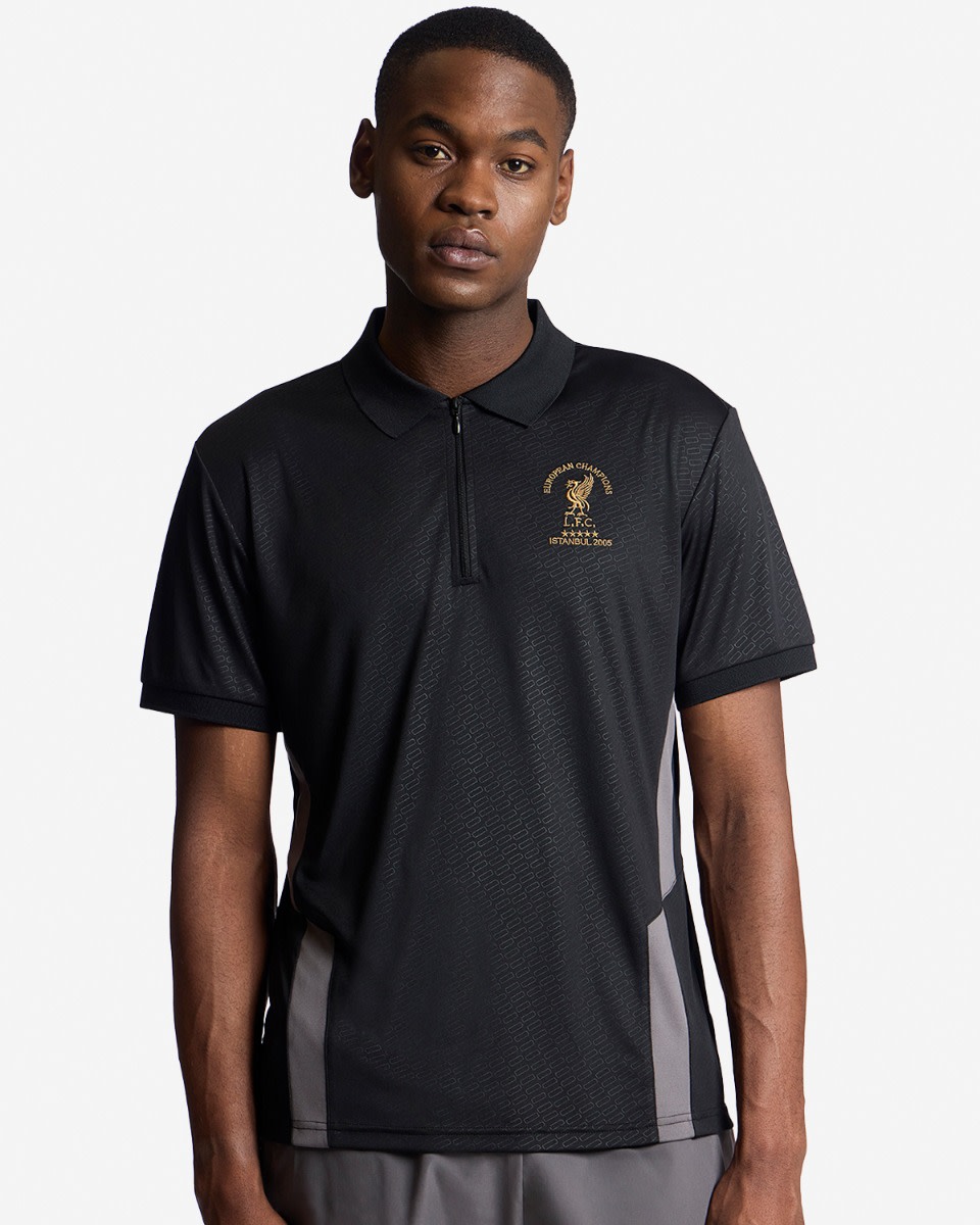 LFC Mens Istanbul 2005 Print Polo Black - Image 1