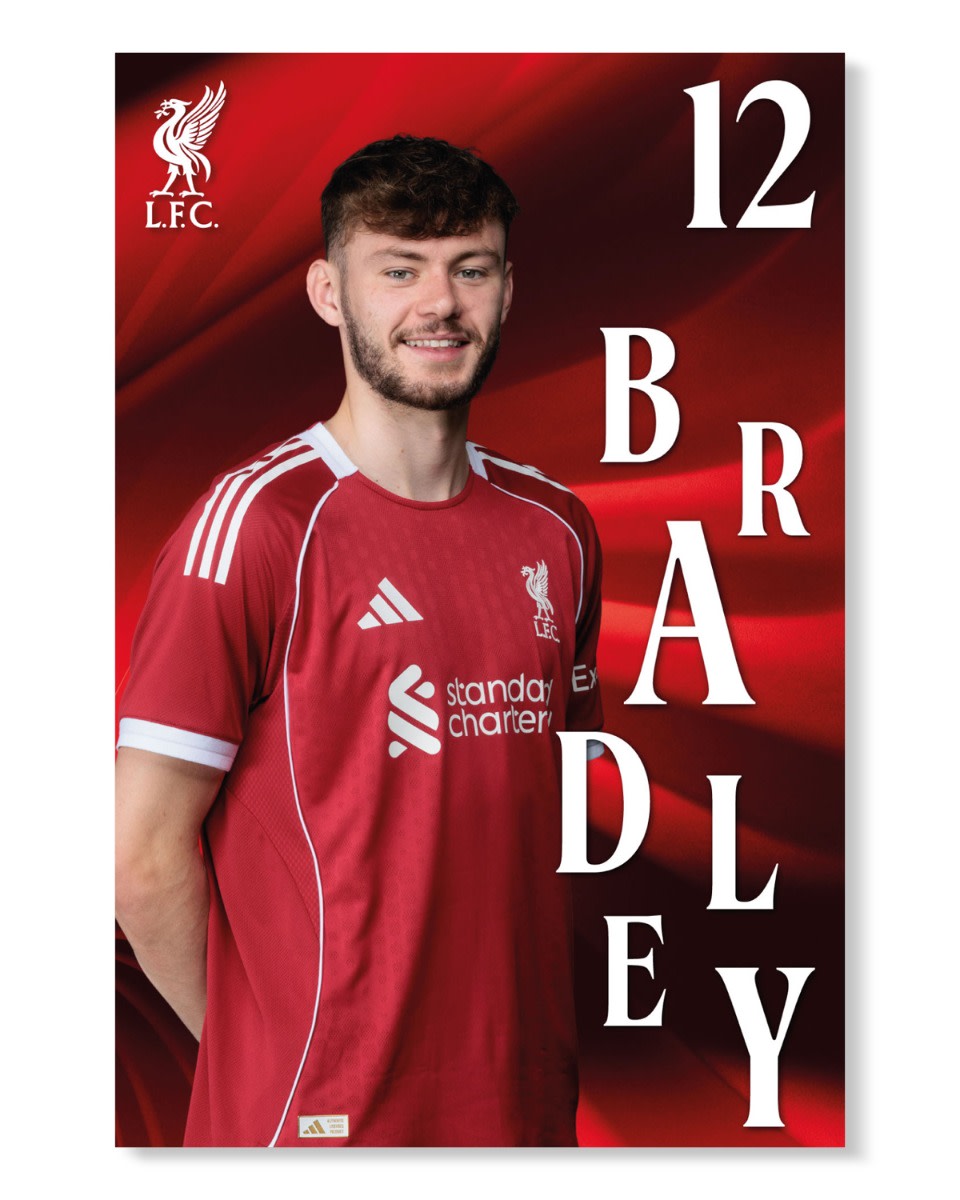 LFC 25/26 Bradley Poster - Image 1