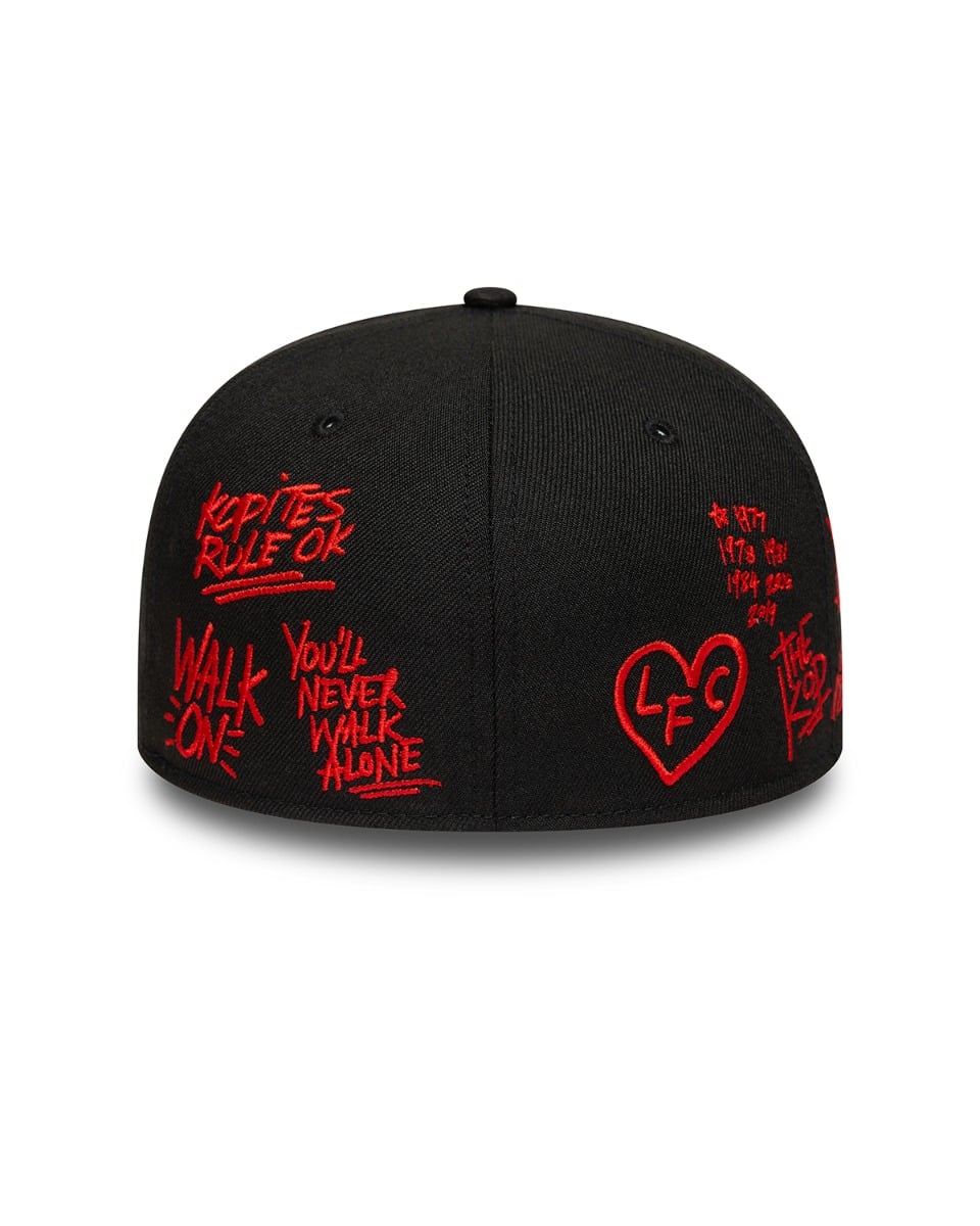 LFC New Era 59FIFTY Scribble Cap Black & Red