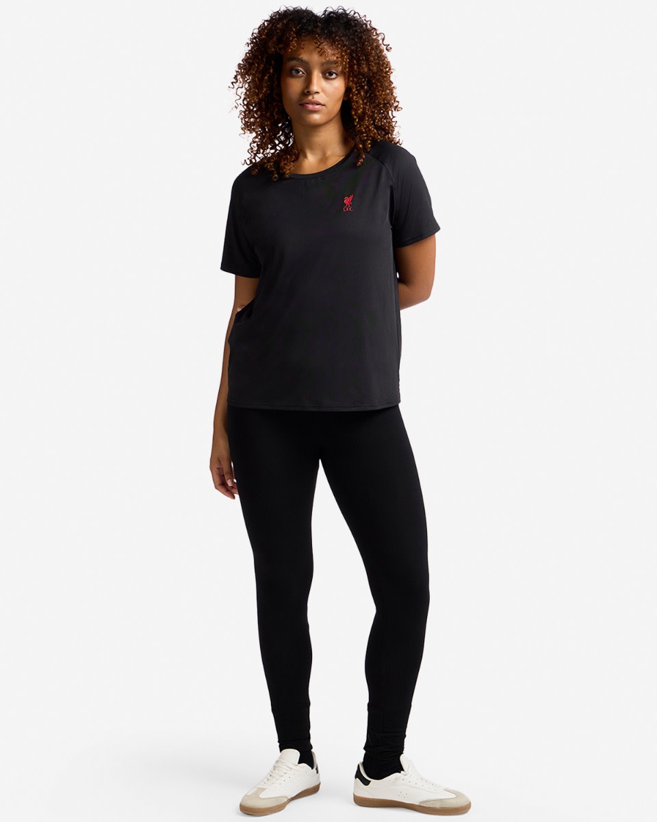 LFC Liverbird Poly Tee för kvinnor Svart - Image 3