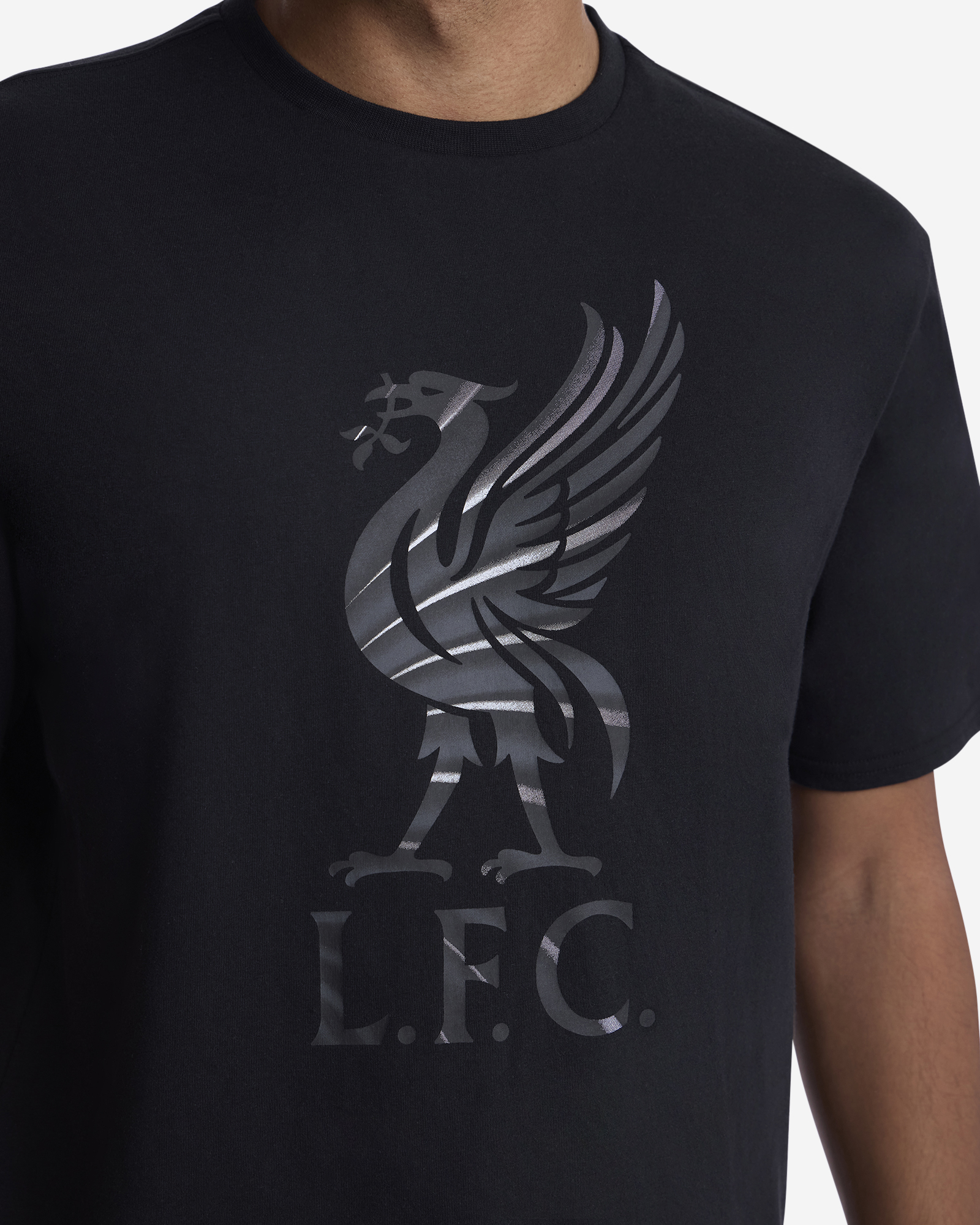 LFC 男士 Liverbird Wing T 恤黑色 - Image 1