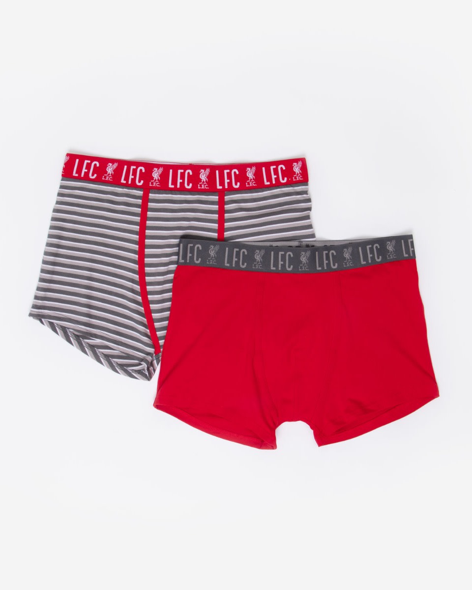 LFC Mens 2pk Design Trunks Red & Grey - Image 1