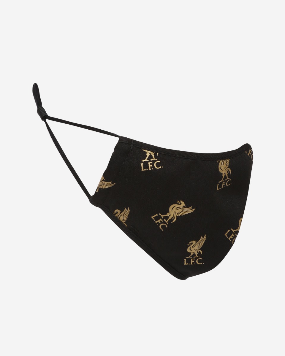 LFC Junior Liverbird Print Black Face Cover - Image 1