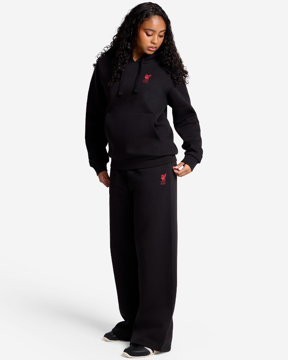 LFC Womens Overhead Logo Hoodie Black - Image 3