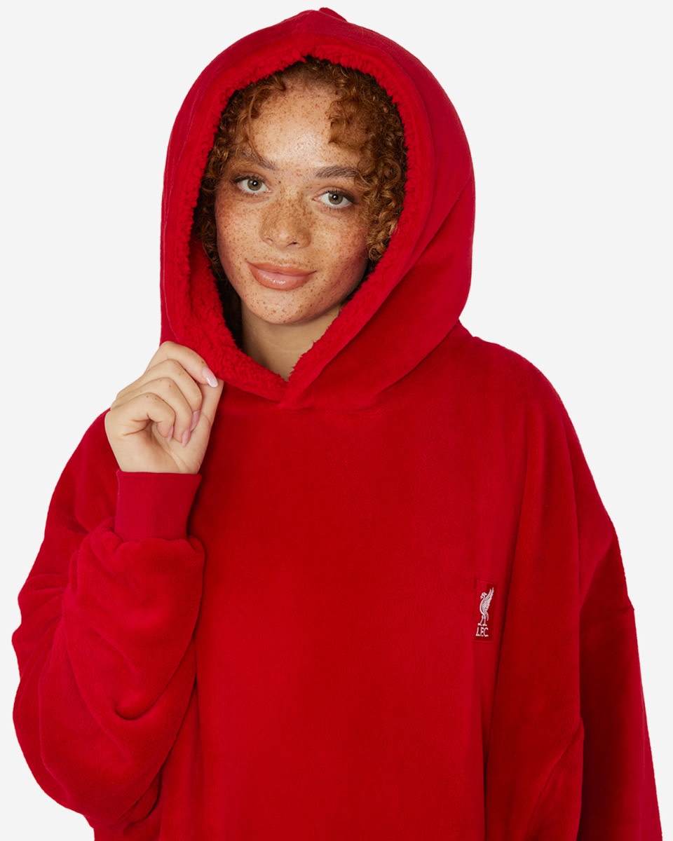 เสื้อคลุมยูนิเซ็กซ์ LFC ฮู้ดดี้ สีแดง - Image 2