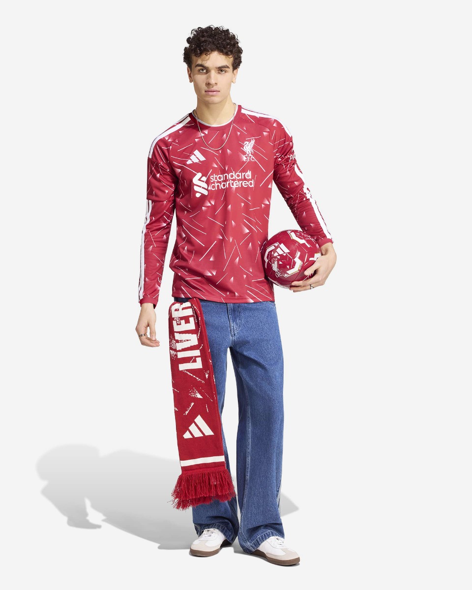 麦*味様  Liverpool 長袖ジャージ L LFC adidas Mens 26/27 Home Long Sleeve Jersey
