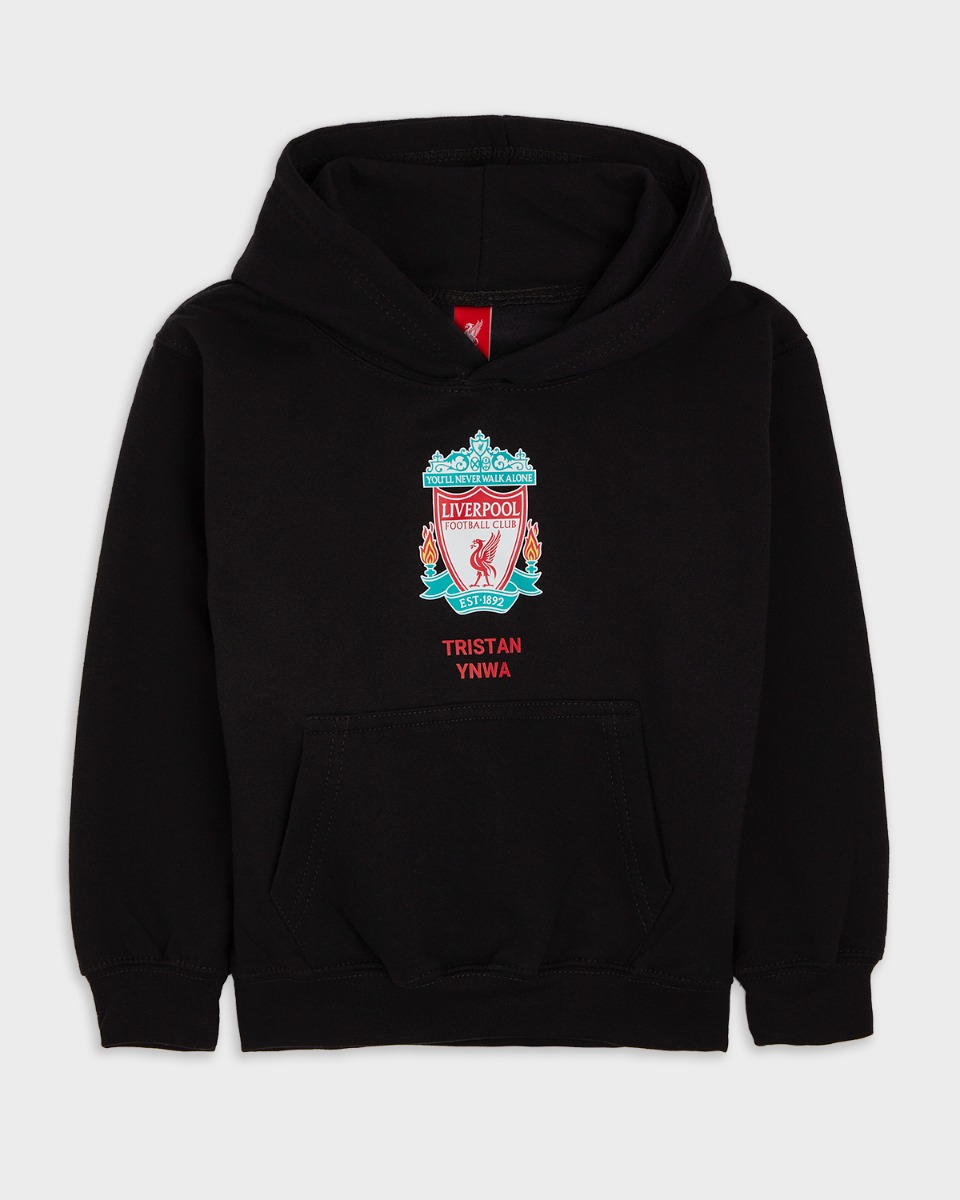 LFC 주니어 크레스트 퍼스널라이즈드 블랙 후디 - Image 2