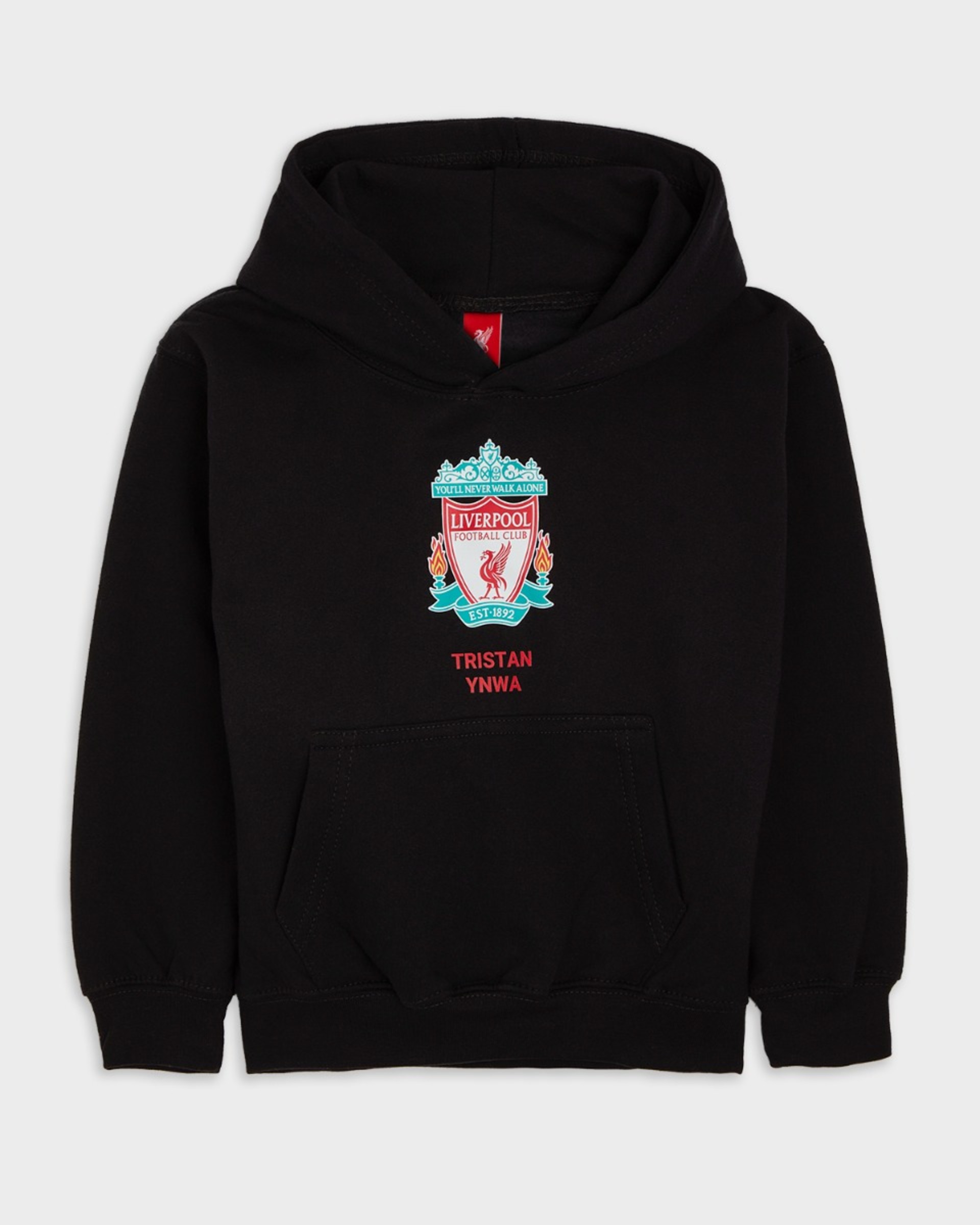 Sudadera negra personalizada con capucha LFC Junior Crest - Image 2