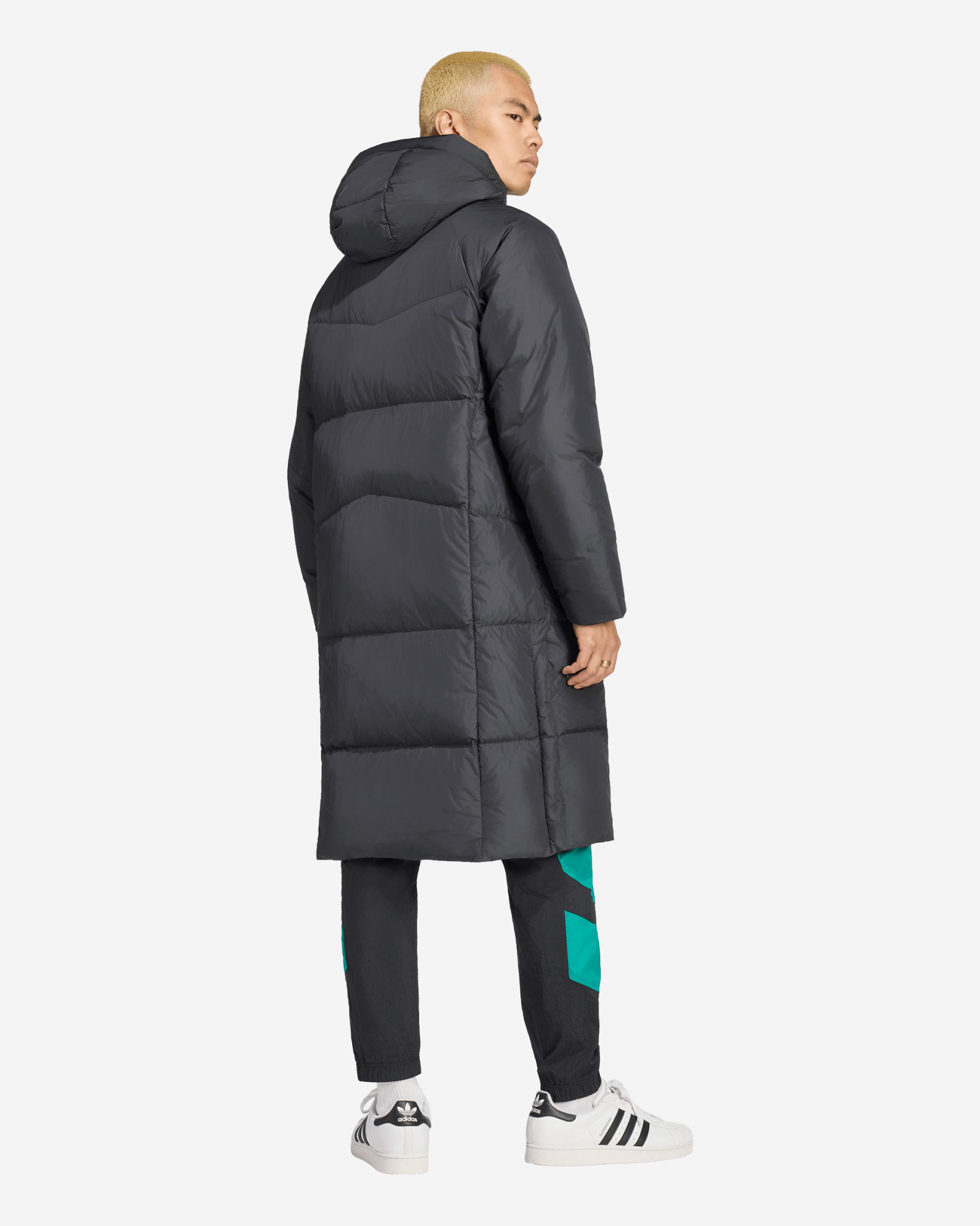 LFC adidas Mens EQT Down Coat Black - Image 2