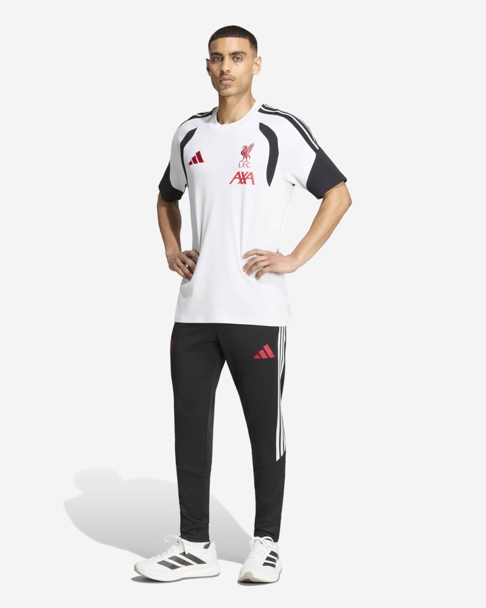 LFC 阿迪达斯男士 26/27 Tiro 纯棉 T 恤 Dash Grey - Image 3