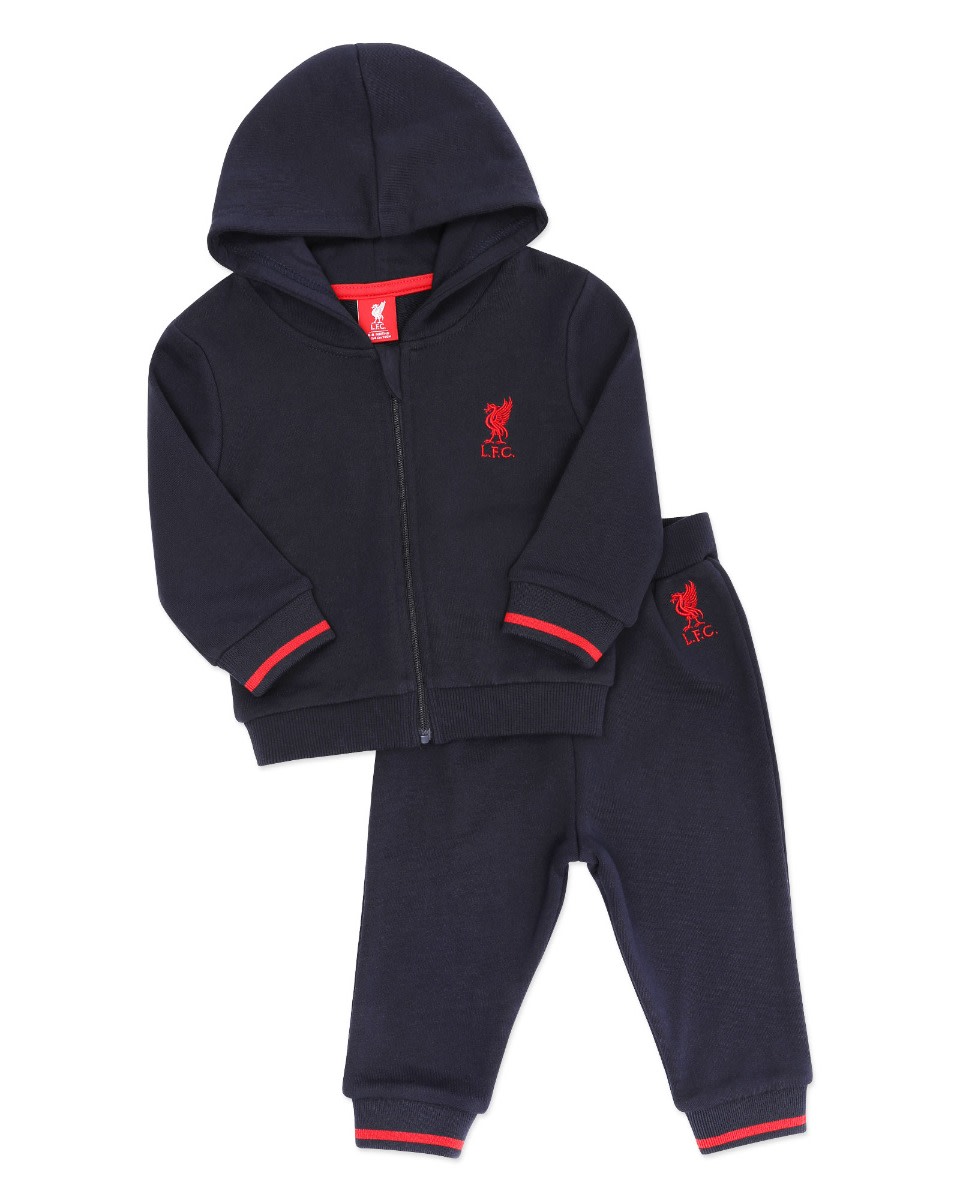 LFC Baby Zip Through Jog Set Navy - Image 2