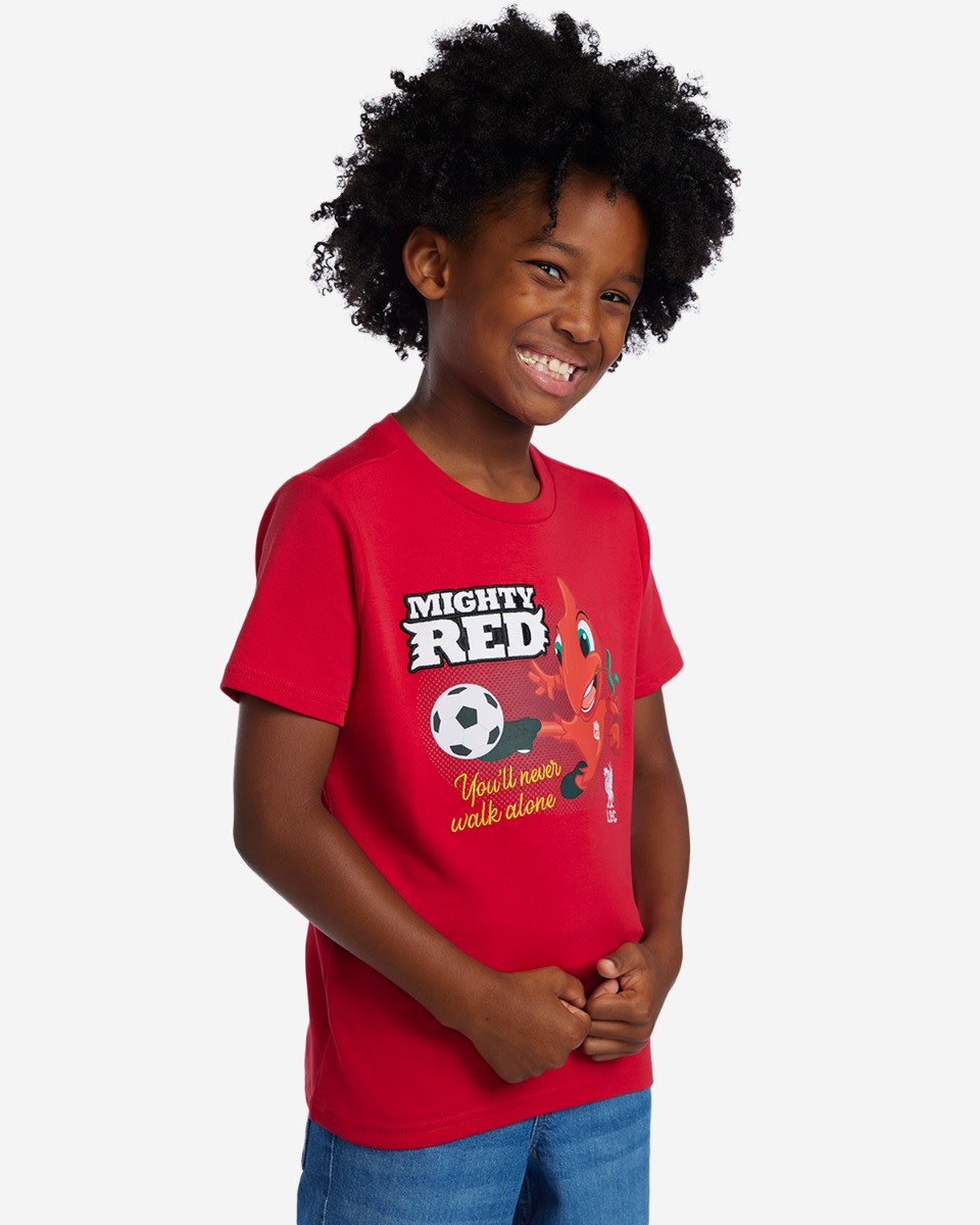 LFC Mighty Red Infants Tee Red - Image 3
