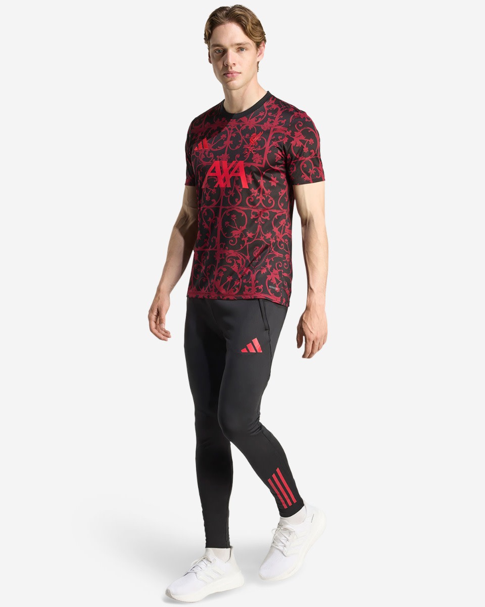 LFC adidas Herr 25/26 Kortärmad Pre-Match Skjorta Svart - Image 3