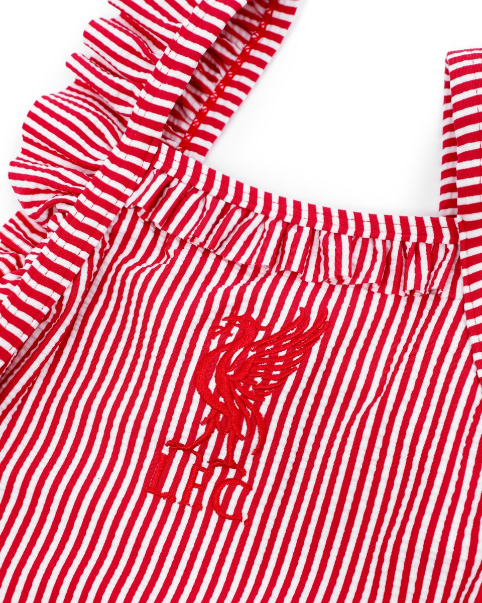 Maillot de bain LFC Baby Seersucker rouge et blanc - Image 2